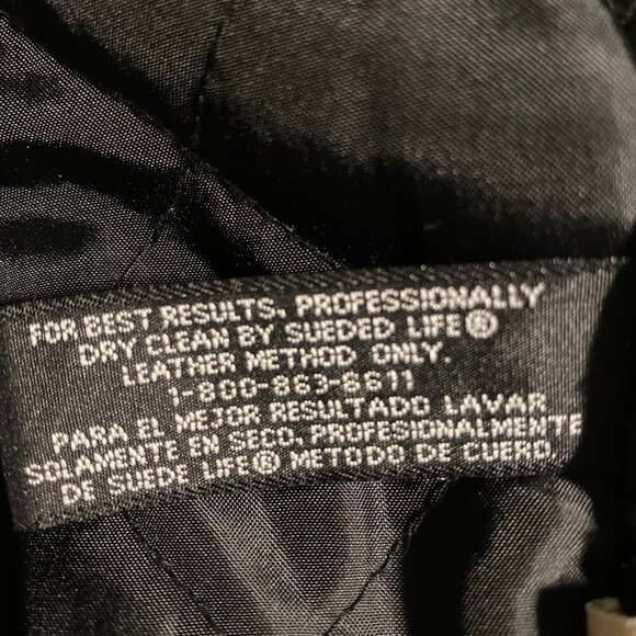 Vintage St. John's Bay Genuine Leather Men's Bomber Jacket Quilted Size XL - Picture 14 of 14